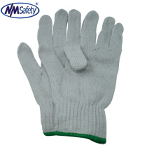 NMSAFETY guantes de trabajo de seguridad de algodón blanco sin costuras 100% guantes de algodón